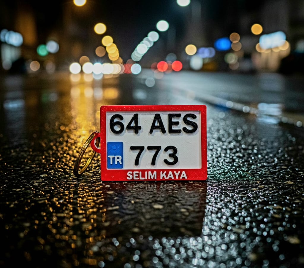 Anahtarlık, Plaka Anahtarlık, 3D Anahtarlık, Motosiklet