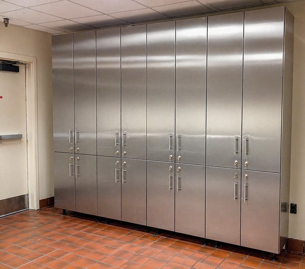 stainless steel storage for fire station
