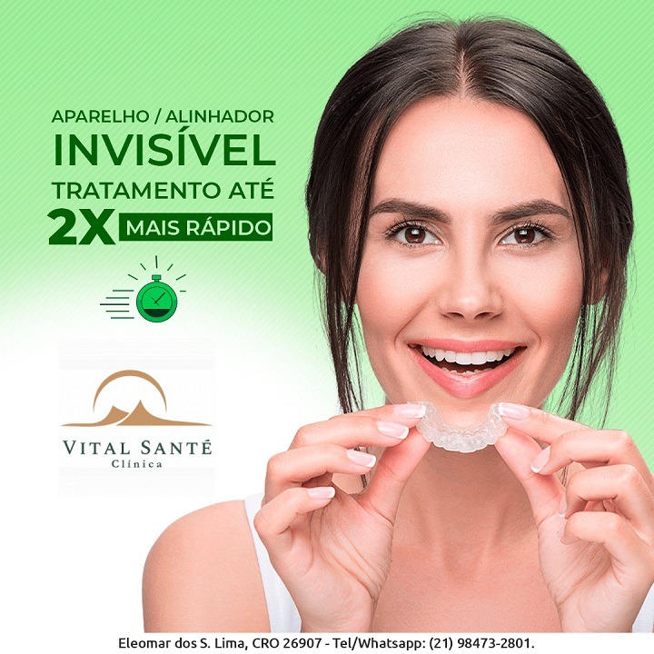 alinhador aparelho invisível dentista recreio transparente