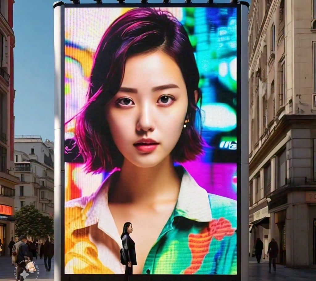 led poster video display