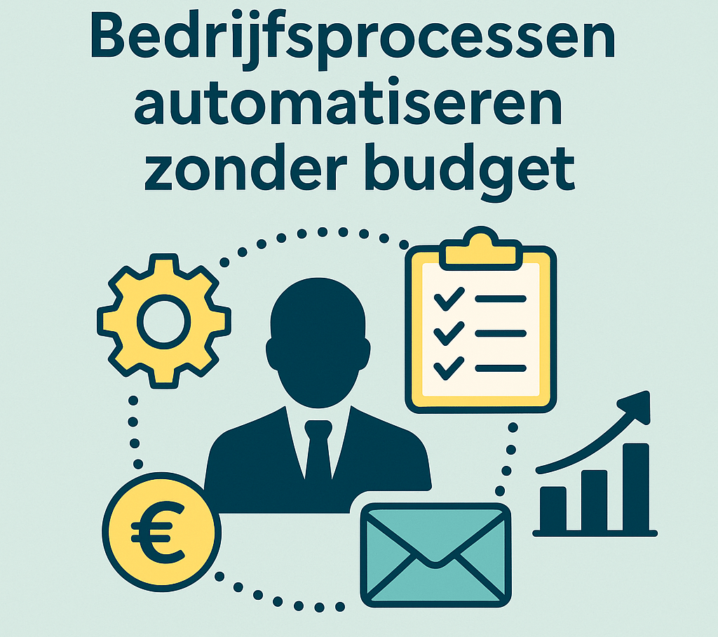 Bedrijfsprocessen automatiseren zonder budget illustratie