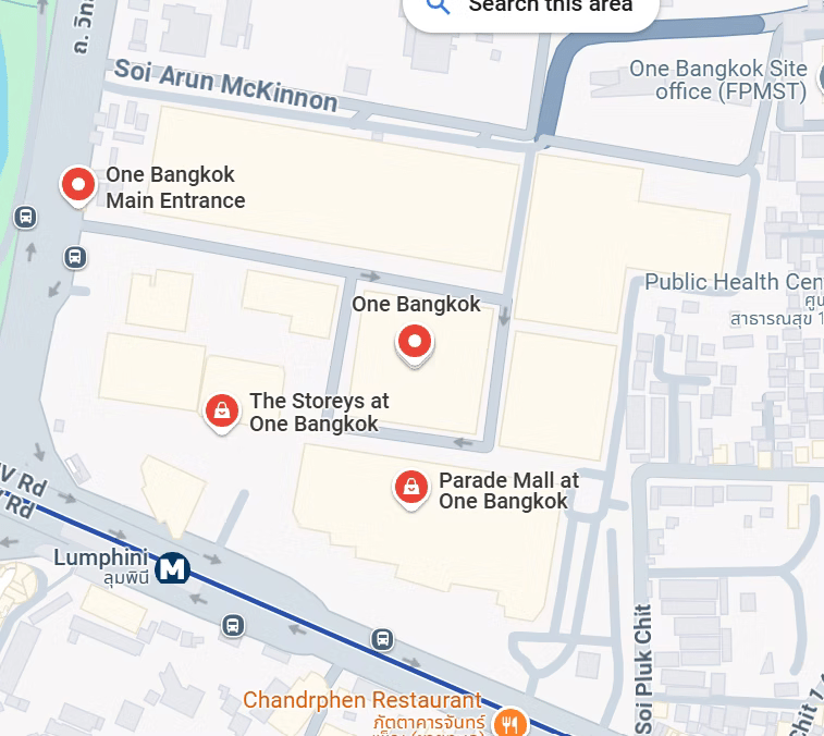 One Bangkok Mall Layout