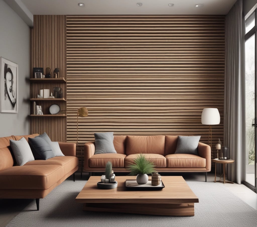 a living room filled with furniture and a blue couch