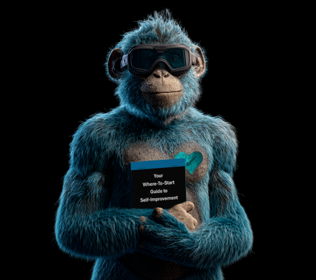 a monkey monkey dressed in a blue costume