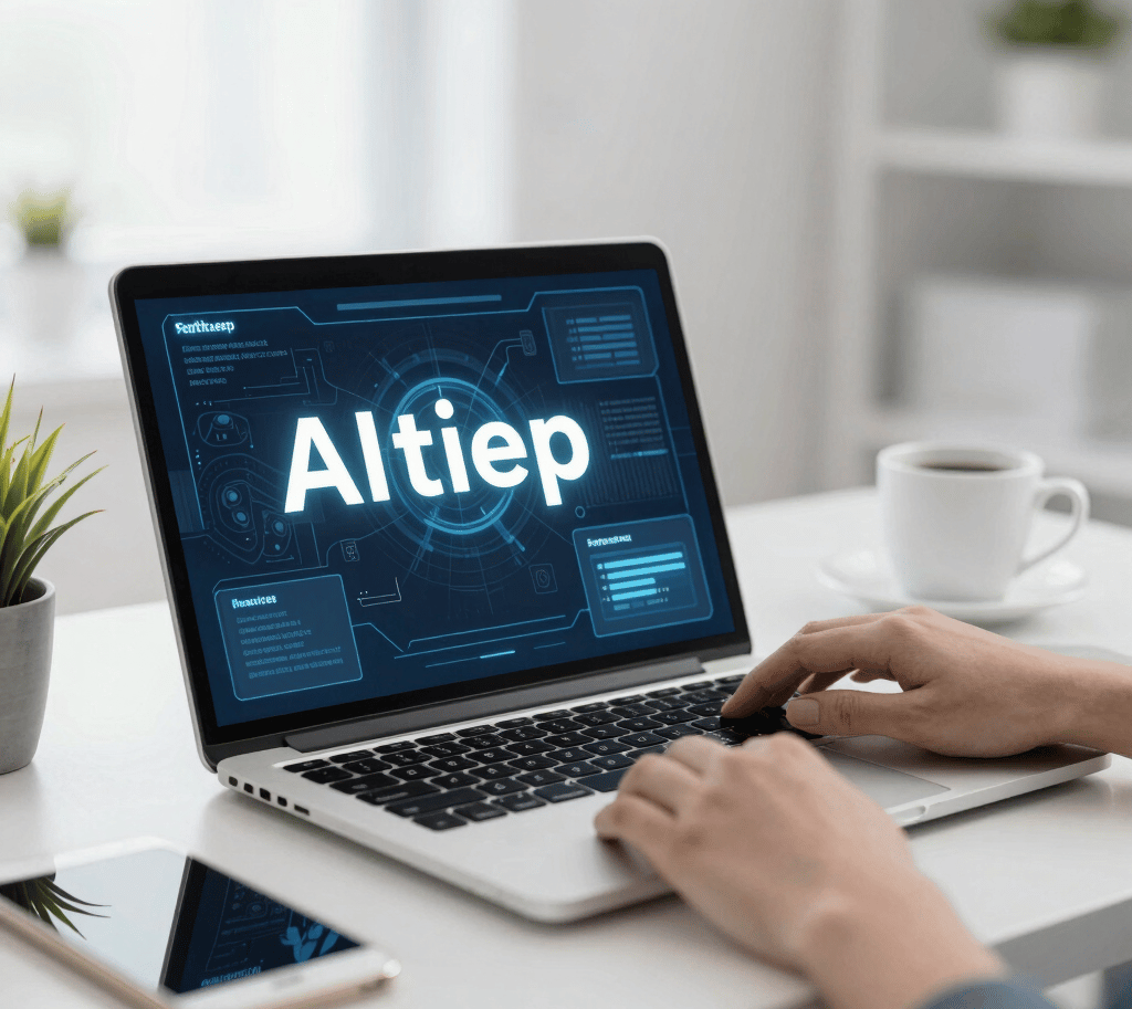 A daring climber gripping a steep rock face with a breathtaking mountain vista behind.