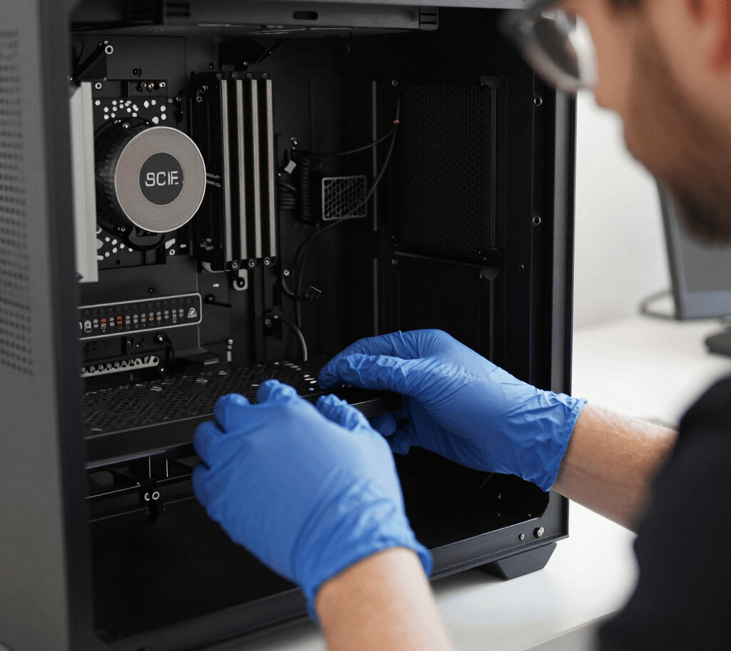 photo of white staircase