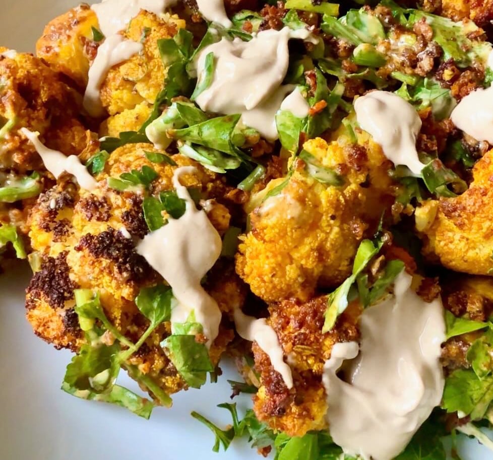 Golden Glow Cauliflower Bites