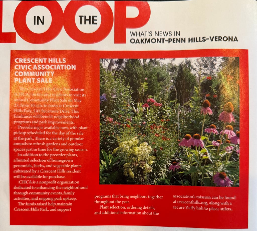 article providing details about the plant sale
