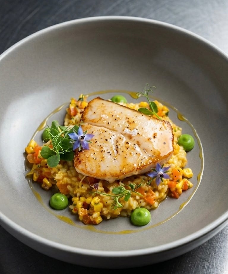 Healthy swordfish risotto recipe 
