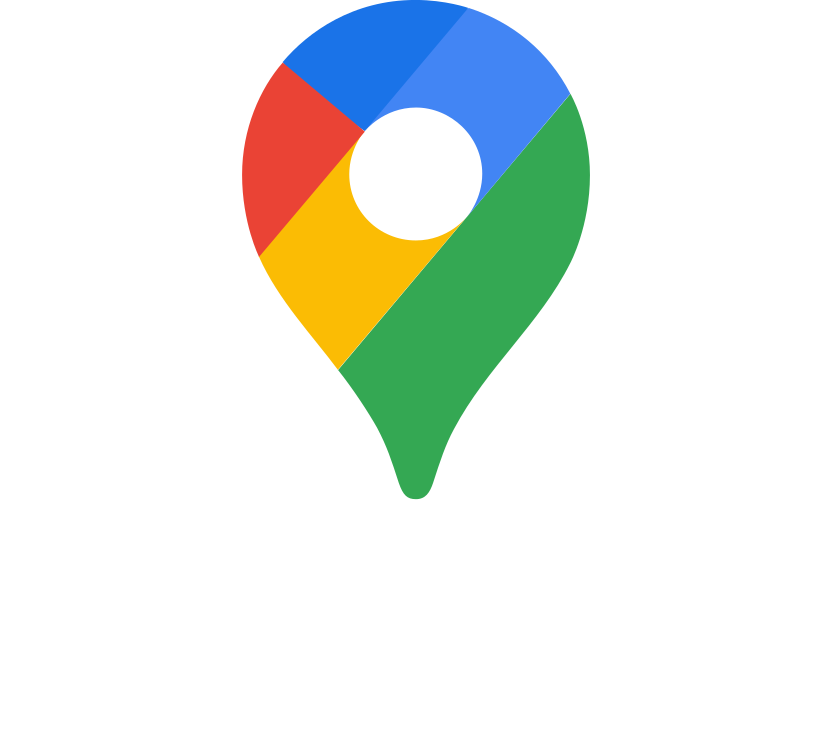 Official Google Maps logo featuring a colorful location pin icon with blue, red, yellow, and green segments.