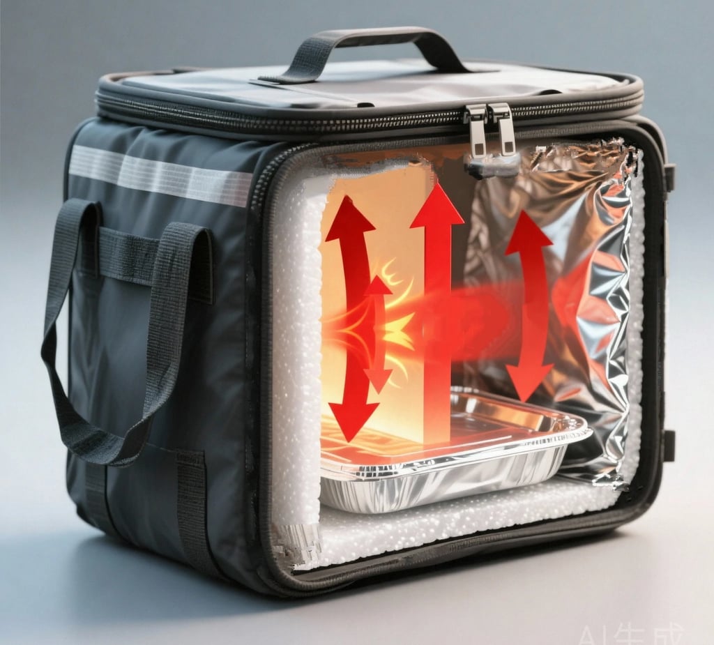 thermal bag insulation technology,4-hour heat retention science,aluminum foil food delivery bag
