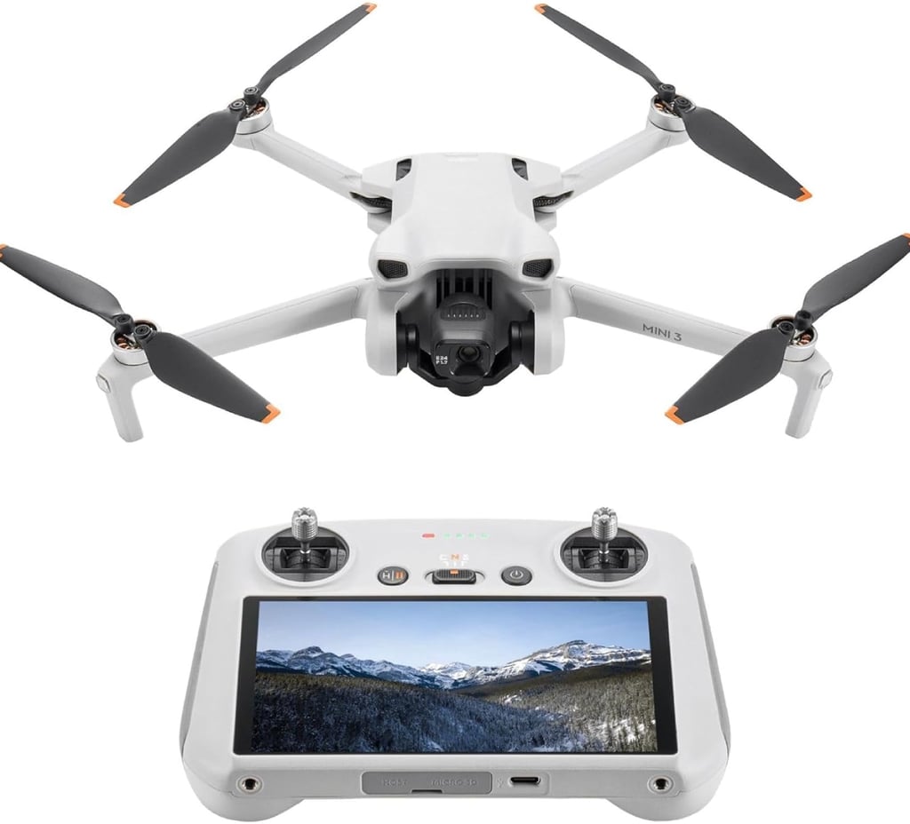 DJI Mini 3 (DJI RC), Lightweight 3x Mechanical Gimbal Drones