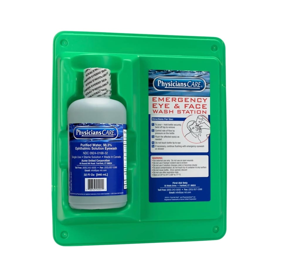 Single Bottle Eyewash Station