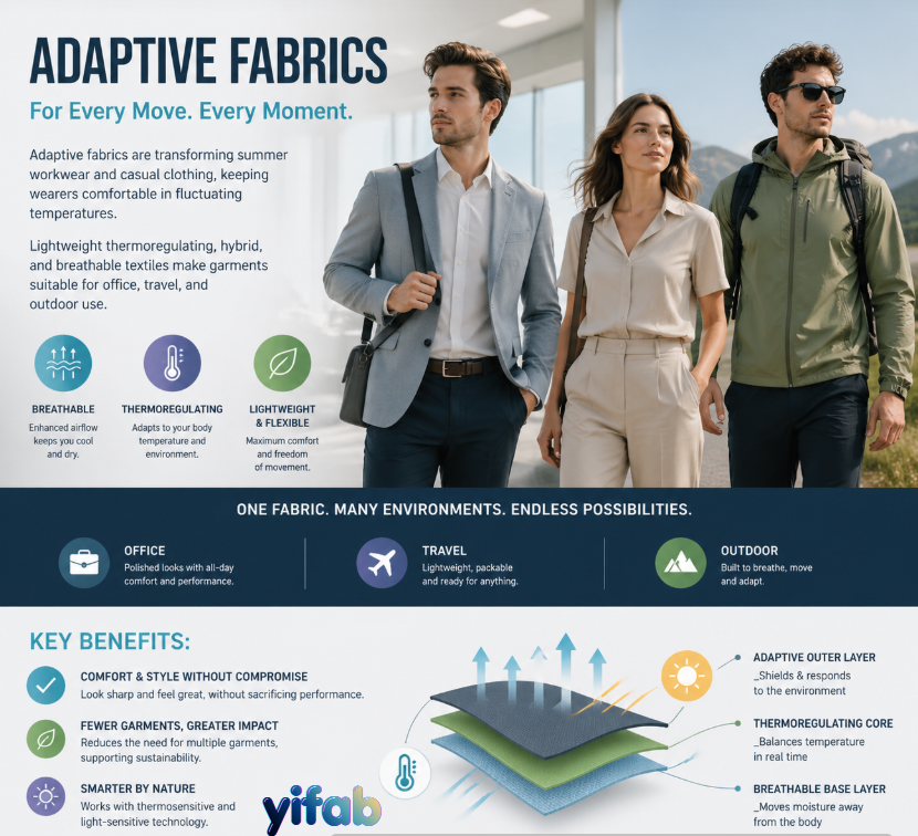 Smart Workwear and Functional Casuals: The Rise of Adaptive Summer Fabrics