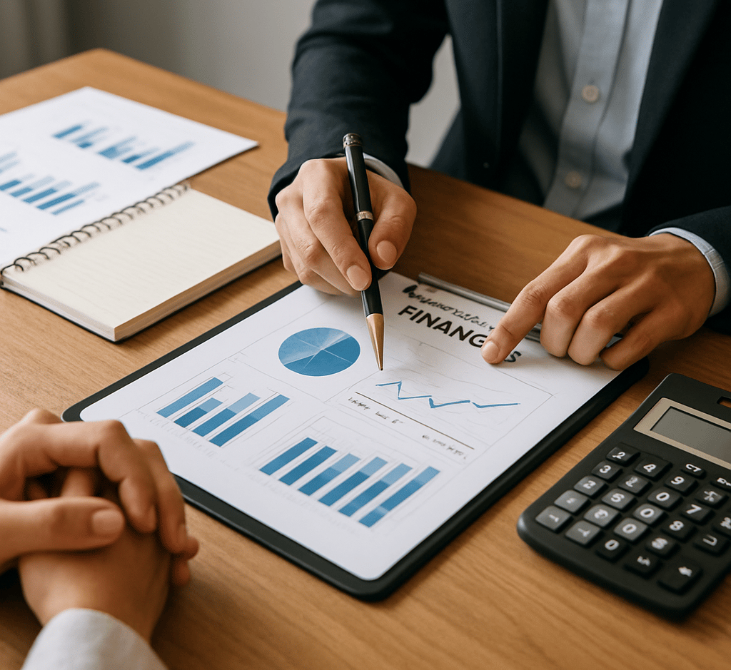 a magnifying glass sitting on top of a piece of paper