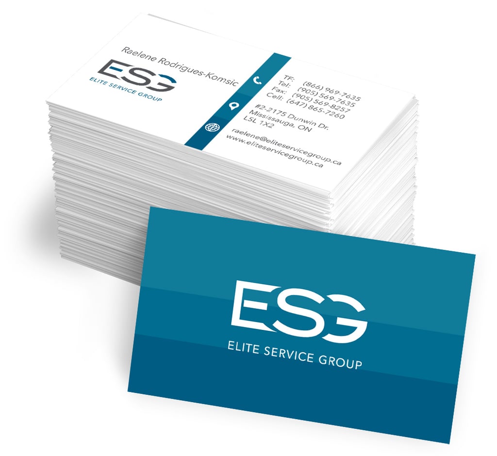 Business card design for ESG