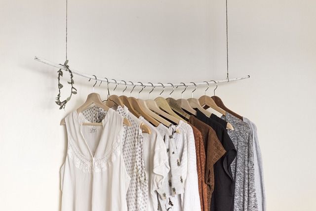 Clothes on a rack showing fresh, updated styles.