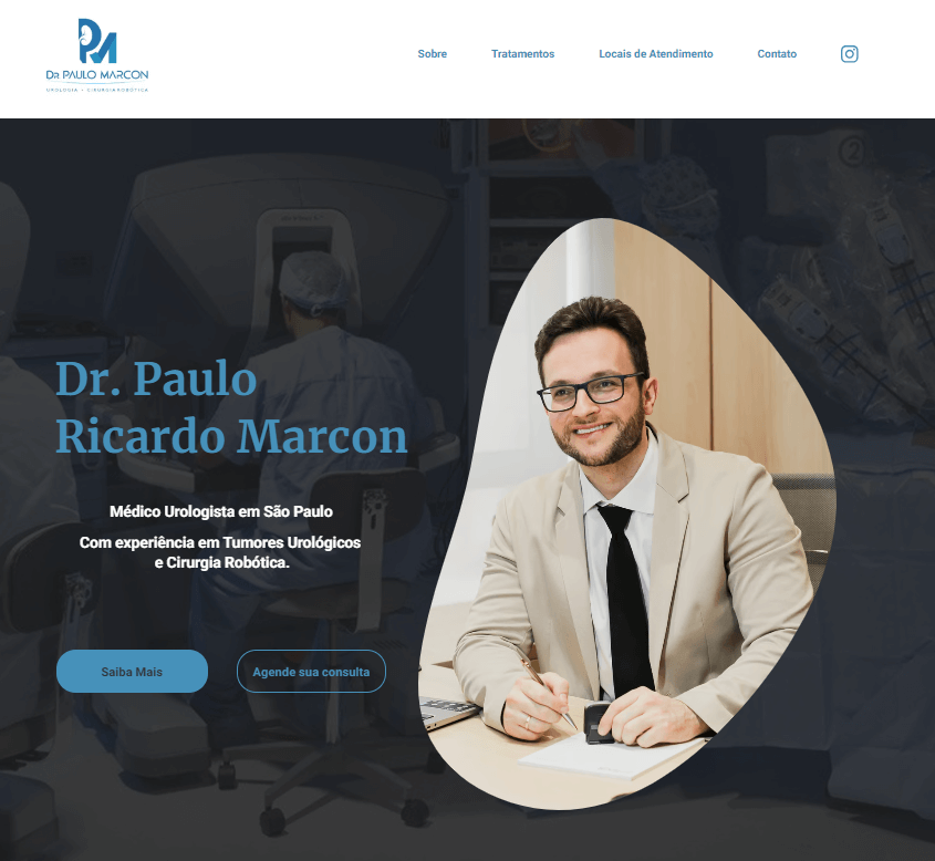 Site Dr. Paulo Ricardo Marcon Médico Urologista em Bela Vista - São Paulo