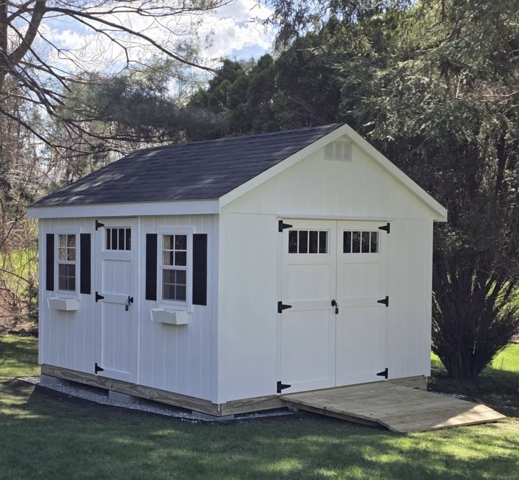 custom design shed built on-site in Middleborough, MA