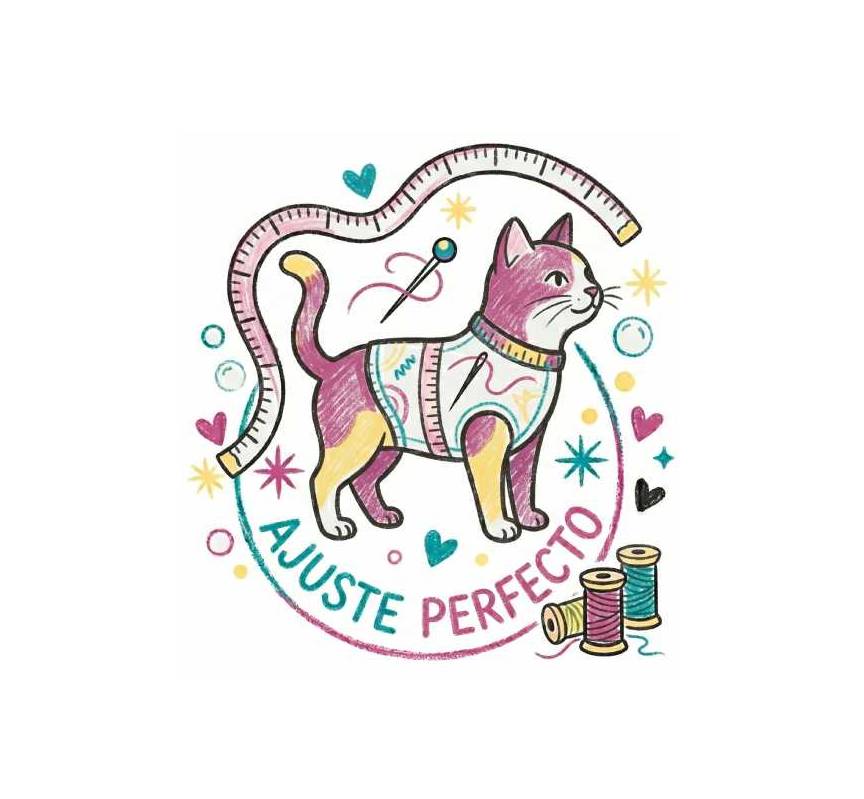 gato con ropa a la medida