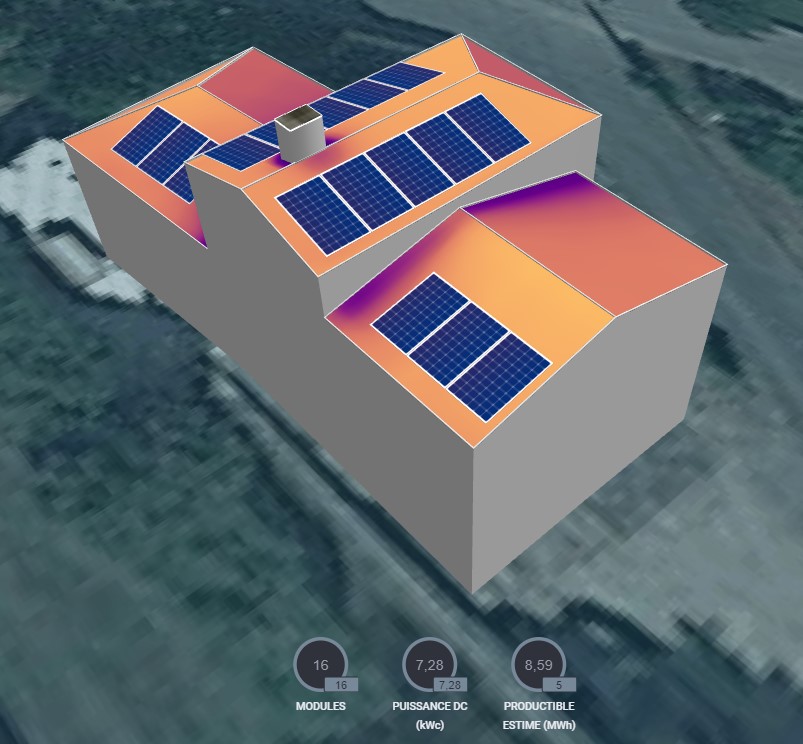 Etude photovoltaique en autoconsommation dans le Rhône
