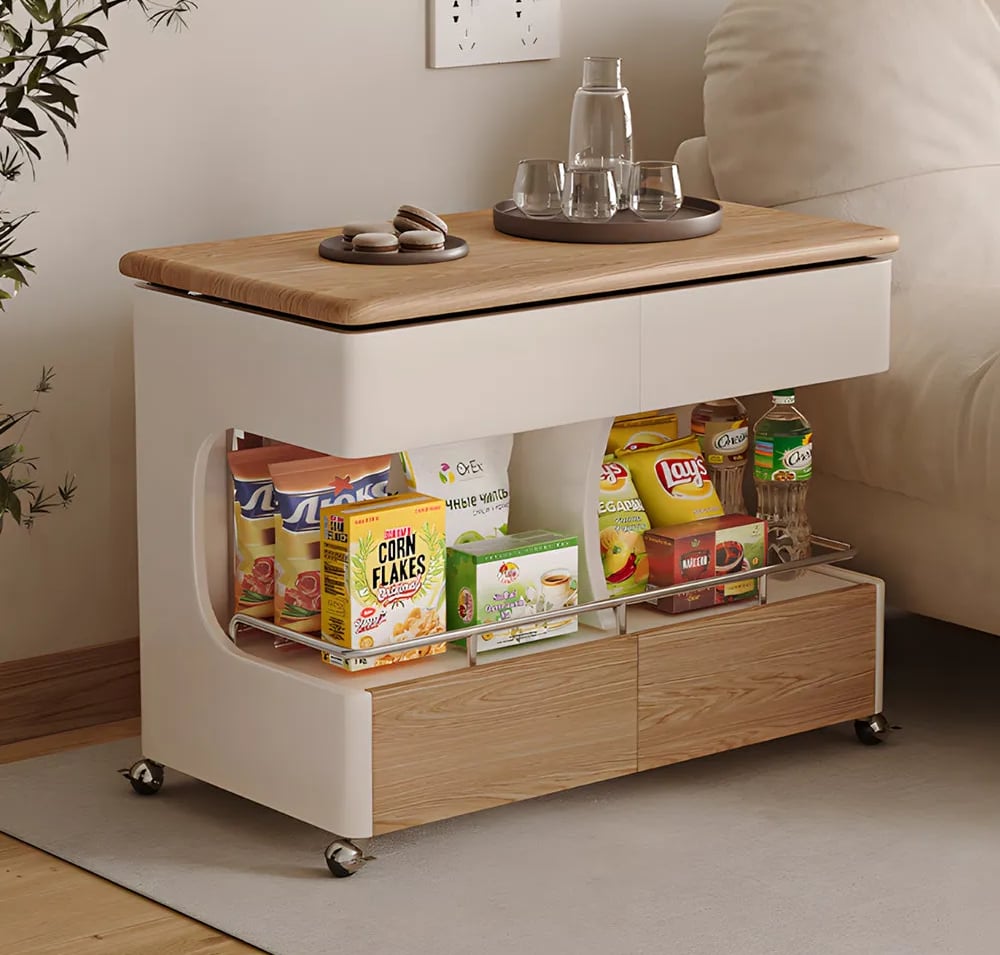 Front of multifunctional, coffee table