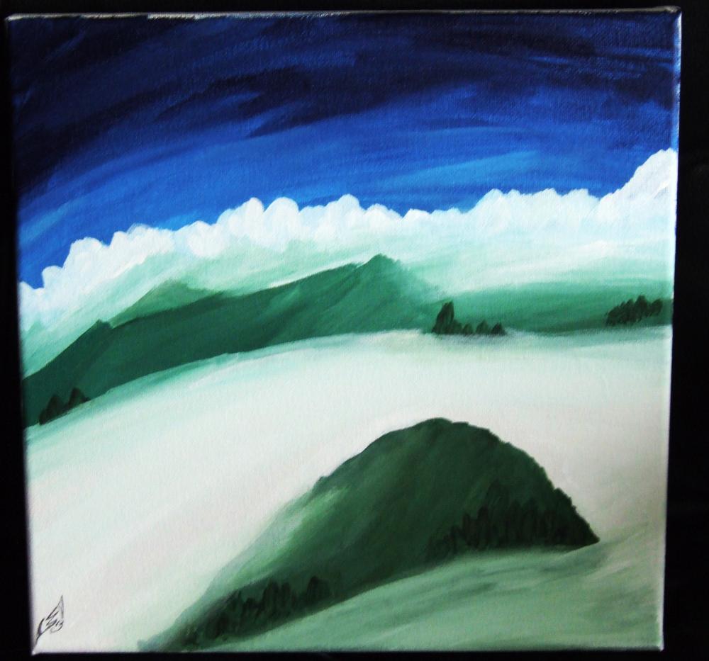 fine art, stef sharky schultz, stef Schultz, ascent, mountain, sky, clouds