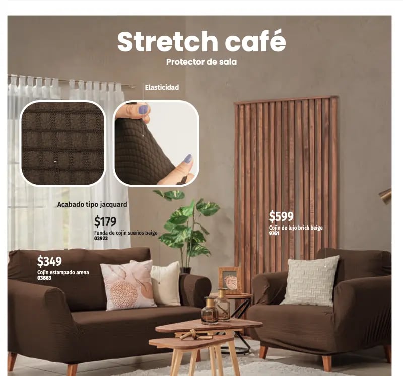 Funda de sillon modelo Stretch cafe de la marca Intima hogar