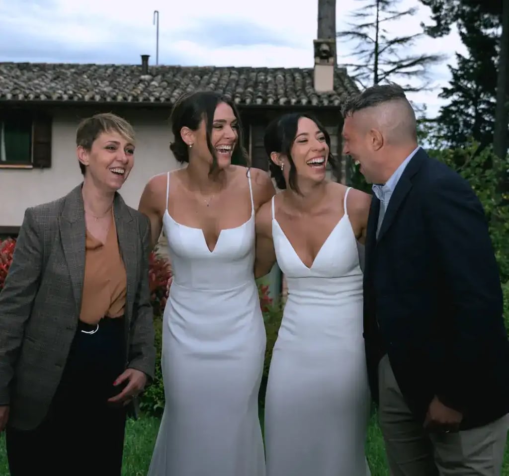 Couple female getting married in villa curated by Francesco Luxury Travels Villas Weddings Honeymoon