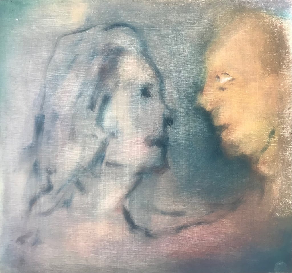 figurative oil painting by Lina Mikuzyte