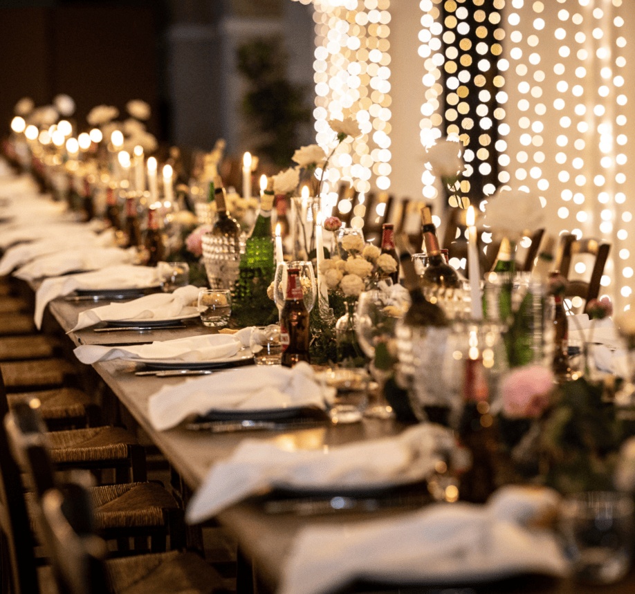table on a wedding organized by Francesco Margaretini
