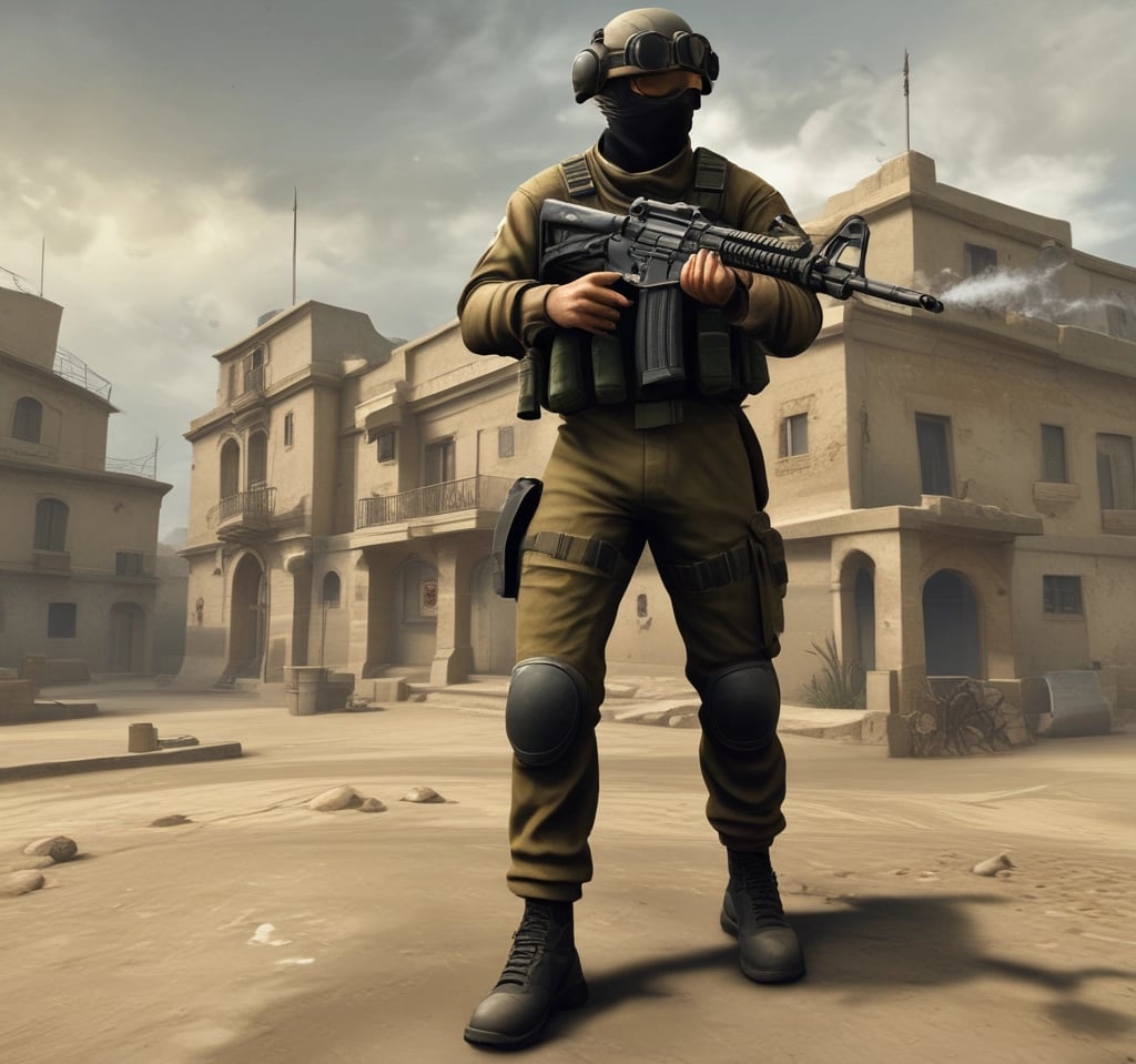 A piece of paper with the number four is taped.