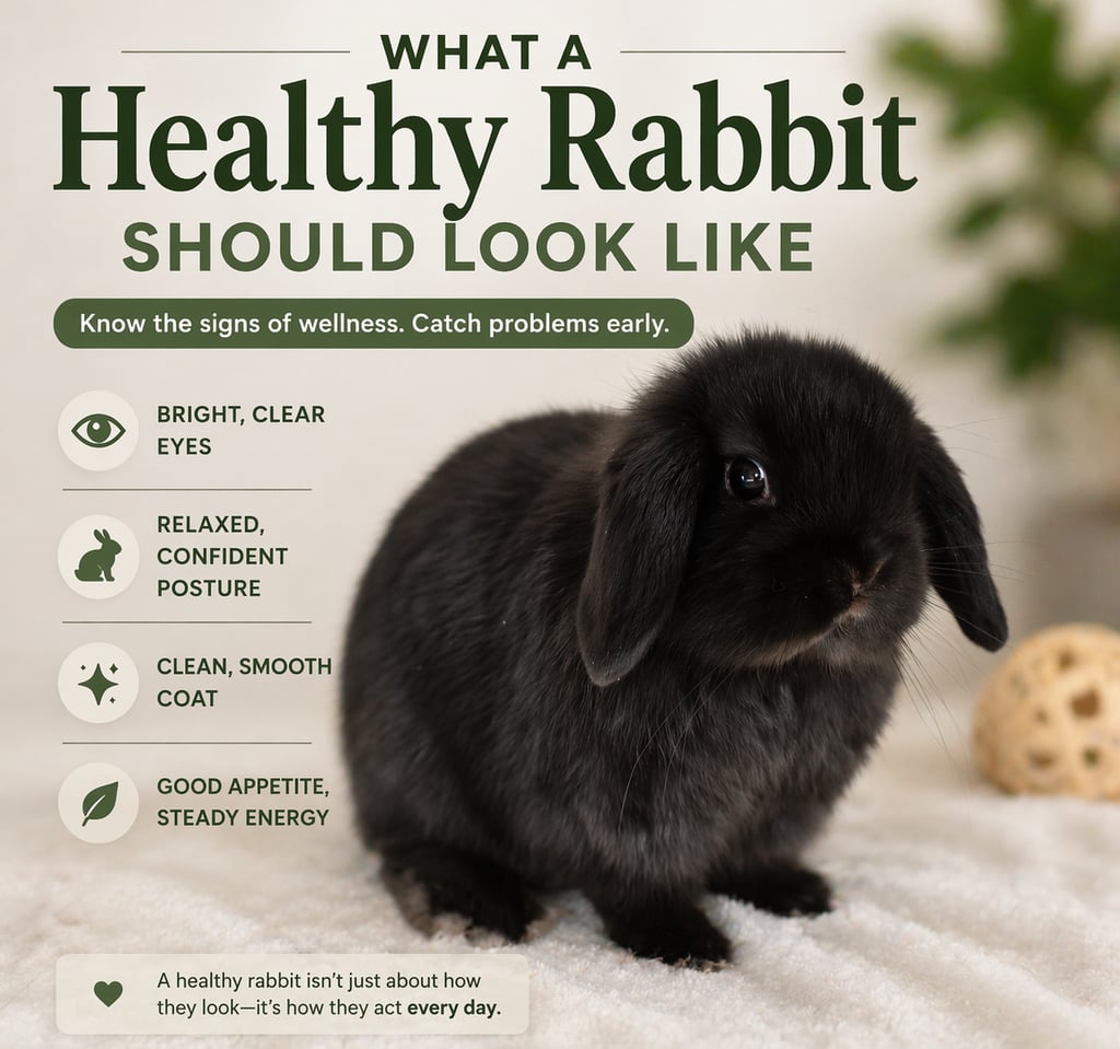Hot Cross Buns' Zinnia radiates good health in this post about what a healthy rabbit should look lik