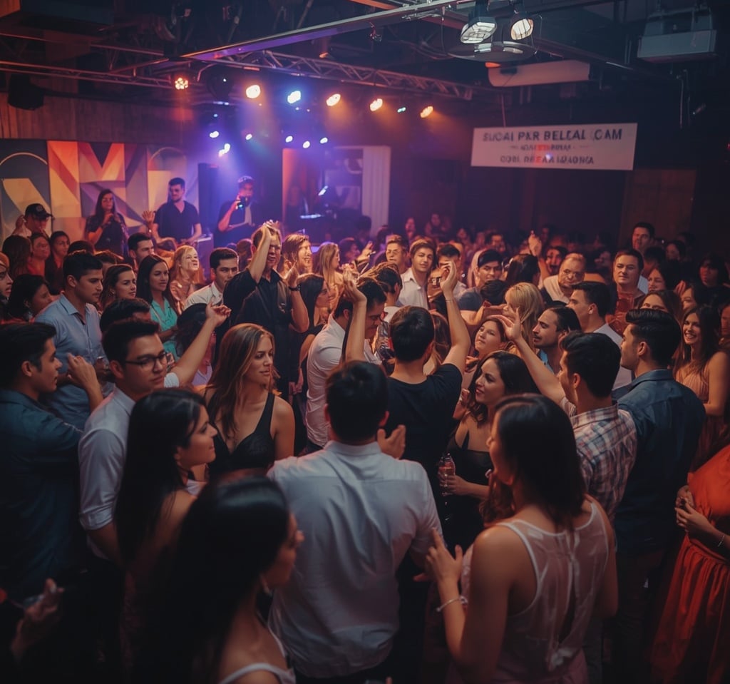 Banda animando confraternização empresarial em São Paulo