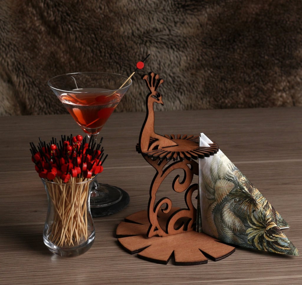 porte-serviette paon