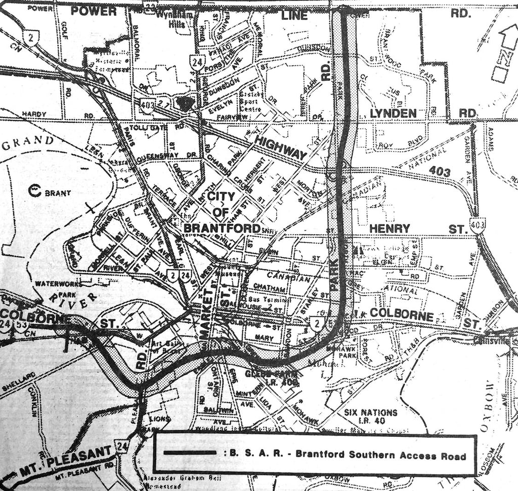 Brantford Southern Access Route 1966