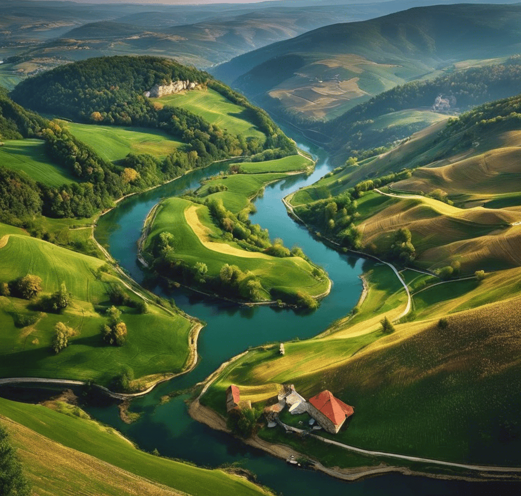 Serbia landscape lake