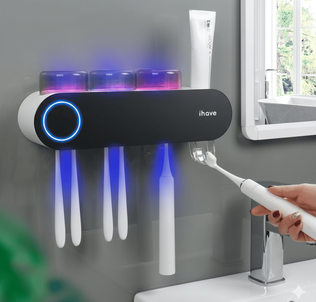 smart toothbrush holder