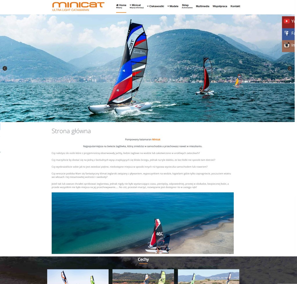 Minicat.pl – strona marki pompowanych katamaranów żaglowych