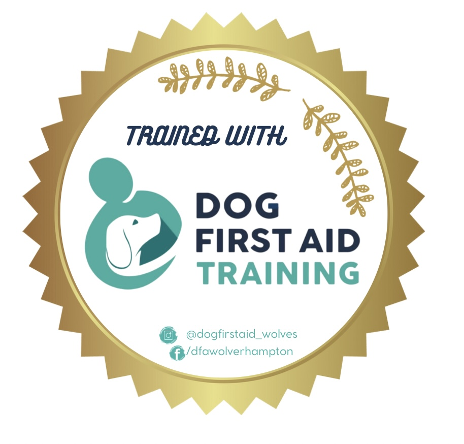 Dog first aid training badge 