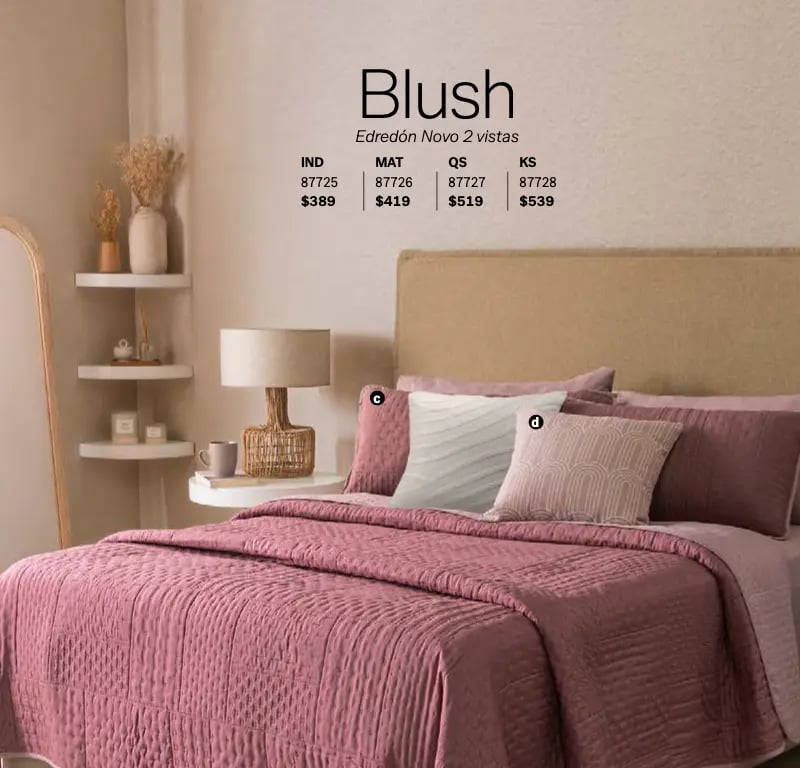 Edredón dos vistas modelo Novo Blush de la marca Vianney
