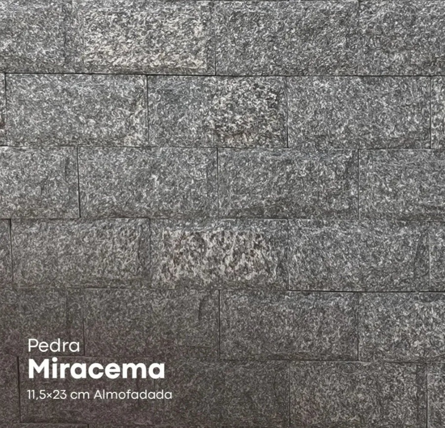 pedra miracema cinza serrada 11,5x23 para piso ou parede interna e externa. rústico elegante calçada