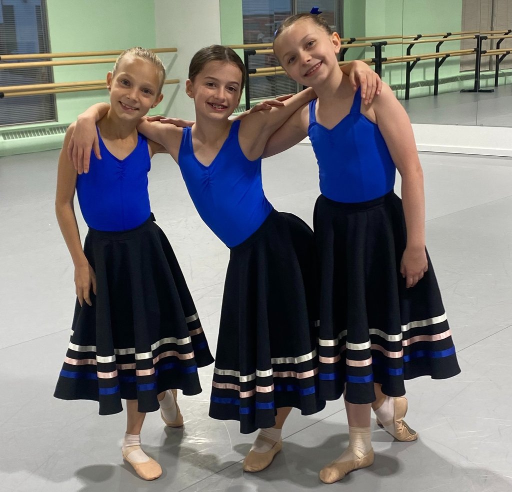 RAD, Royal Academy of dance kids taking class at Calgary, Alberta at AA Classical Ballet School