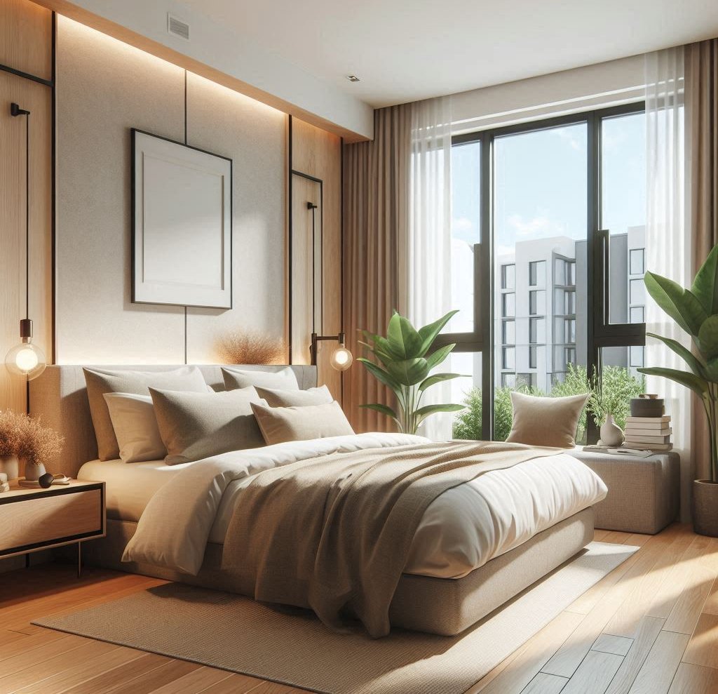 QUARTO DE CASAL MODERNO E SIMPLES