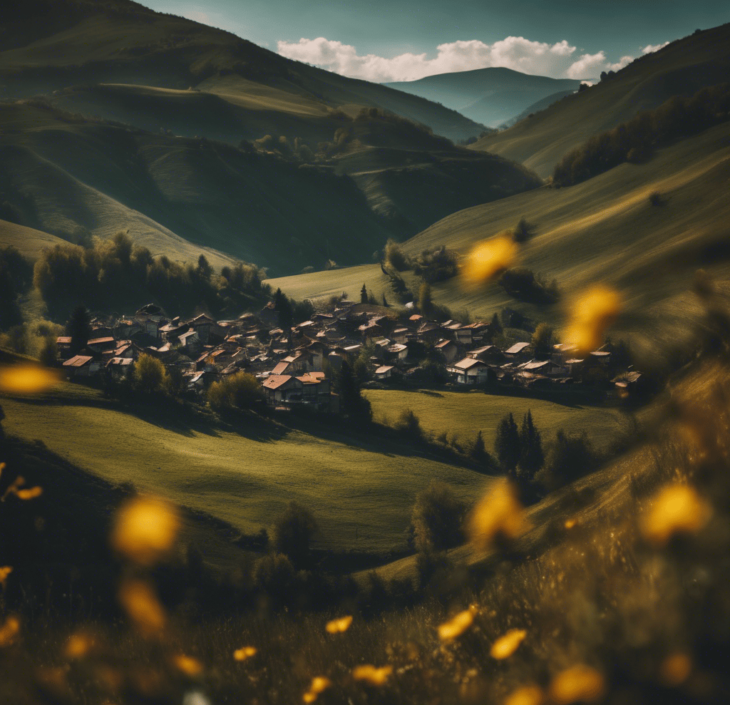 kosovo's landscape and house