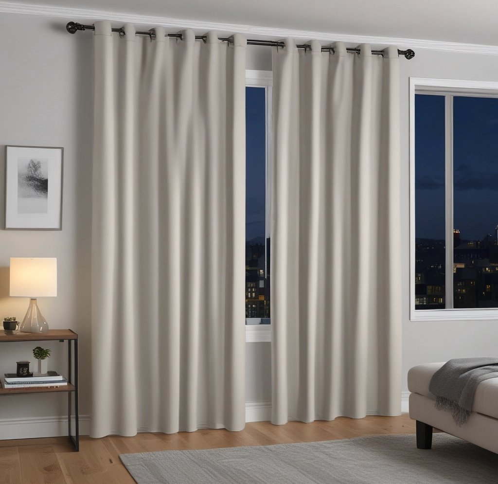 Floor-length drapes for a luxurious and elegant effect