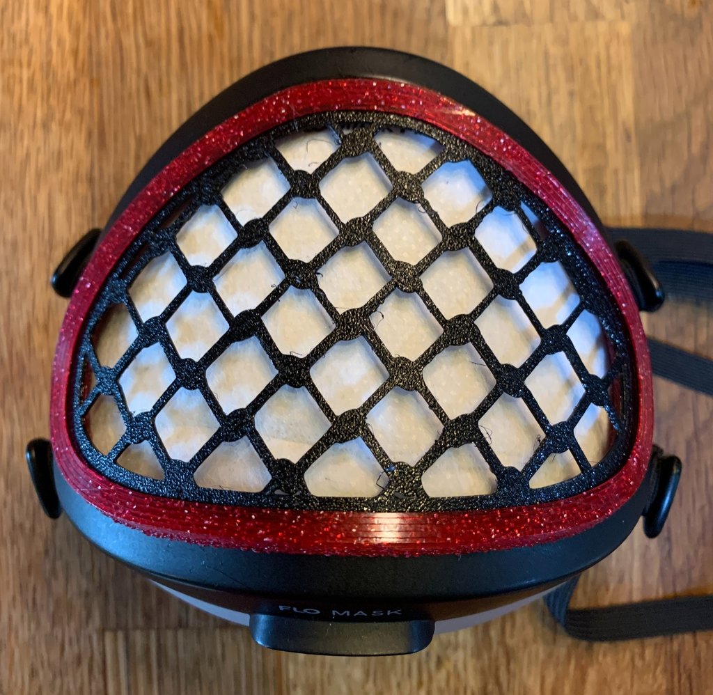 flo-10: Flomask with Netting decoration