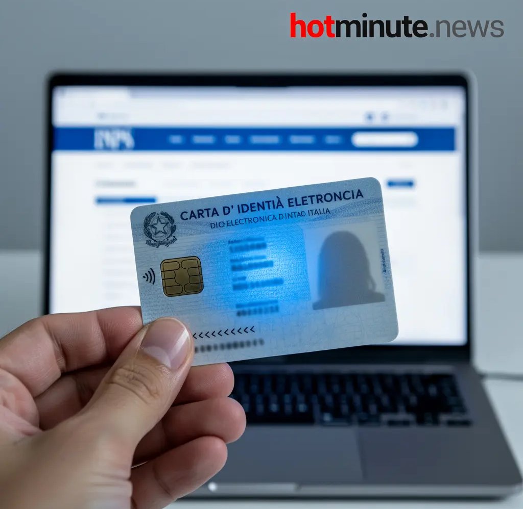 Persona che accede ai servizi INPS online tramite Carta d’Identità Elettronica (CIE), alternativa si