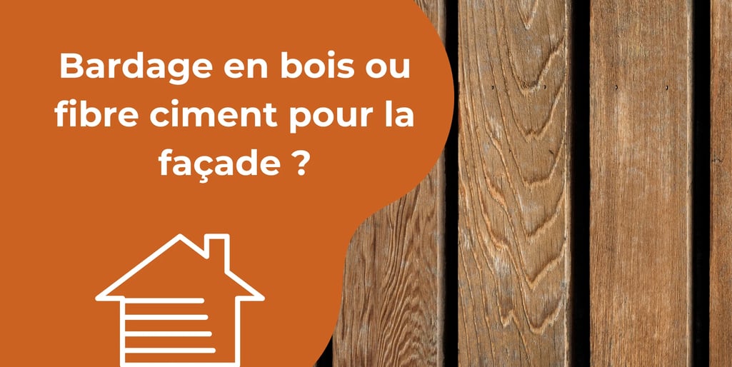 Bardage en bois ou fibre ciment pour la façade 