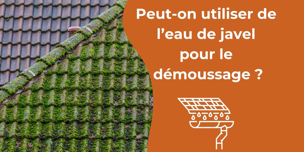 Peut-on utiliser de l’eau de javel pour le démoussage ?
